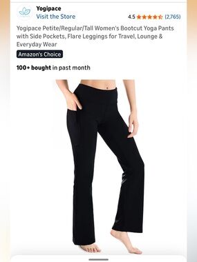 NWT - Yogipace Bootcut yoga pants